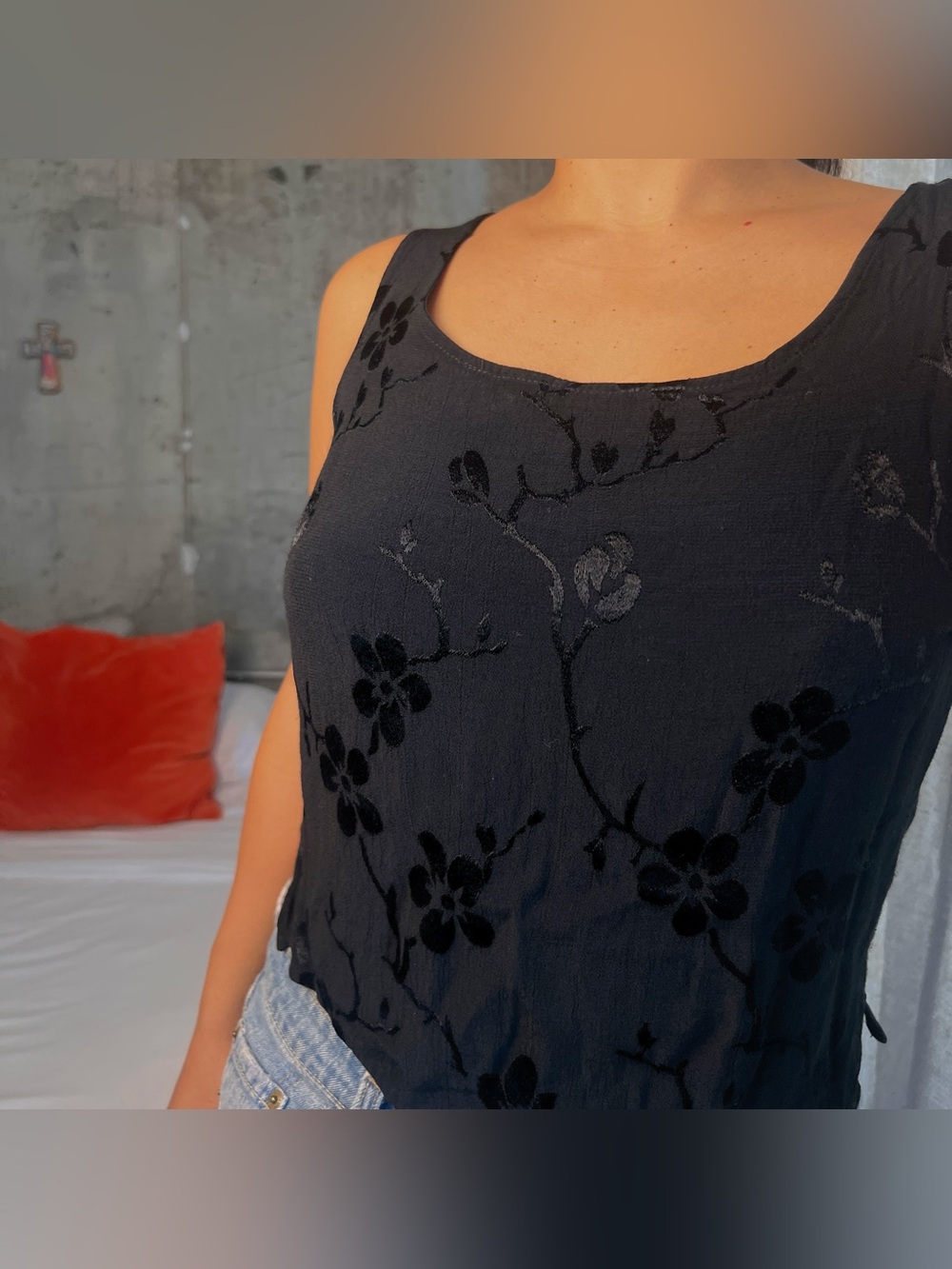 vintage floral top